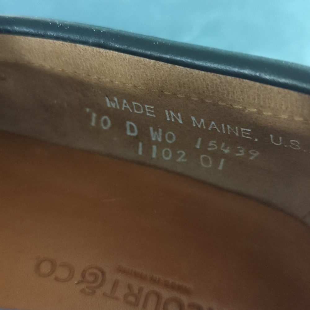 Rancourt & Co. Black Leather Pinch Penny Loafers - 10 D - Picture 8 of 11